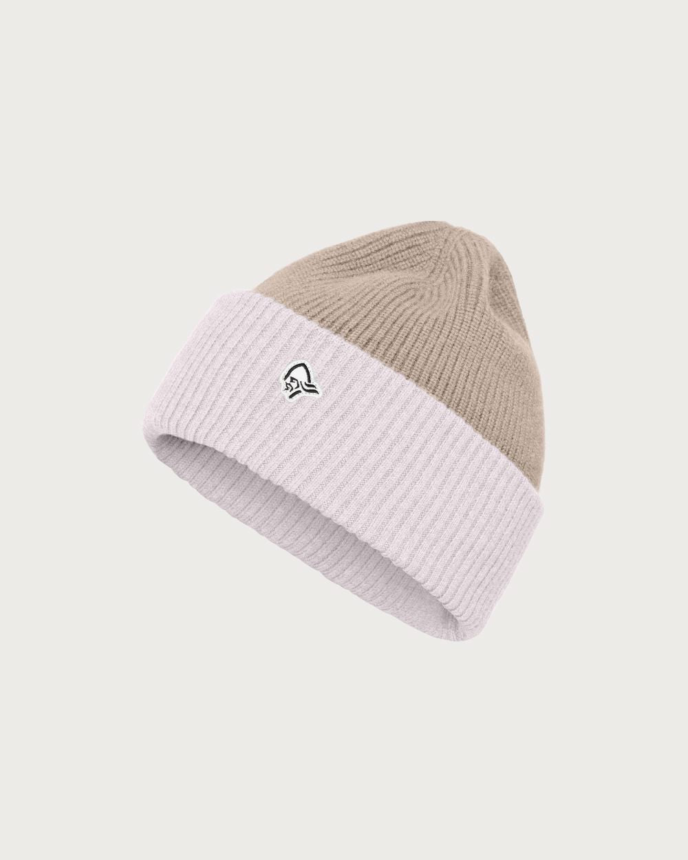 Norrøna Heavy MerinoUll Contrast Beanie - Pure Cashmere White Beanies Norrøna 