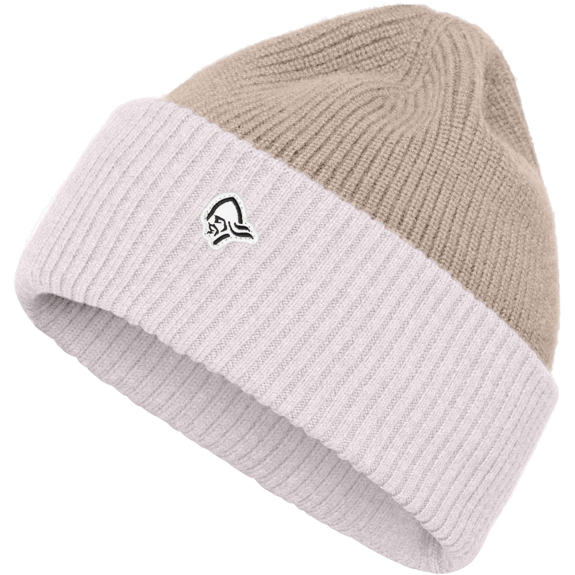 Norrøna Heavy MerinoUll Contrast Beanie - Pure Cashmere White