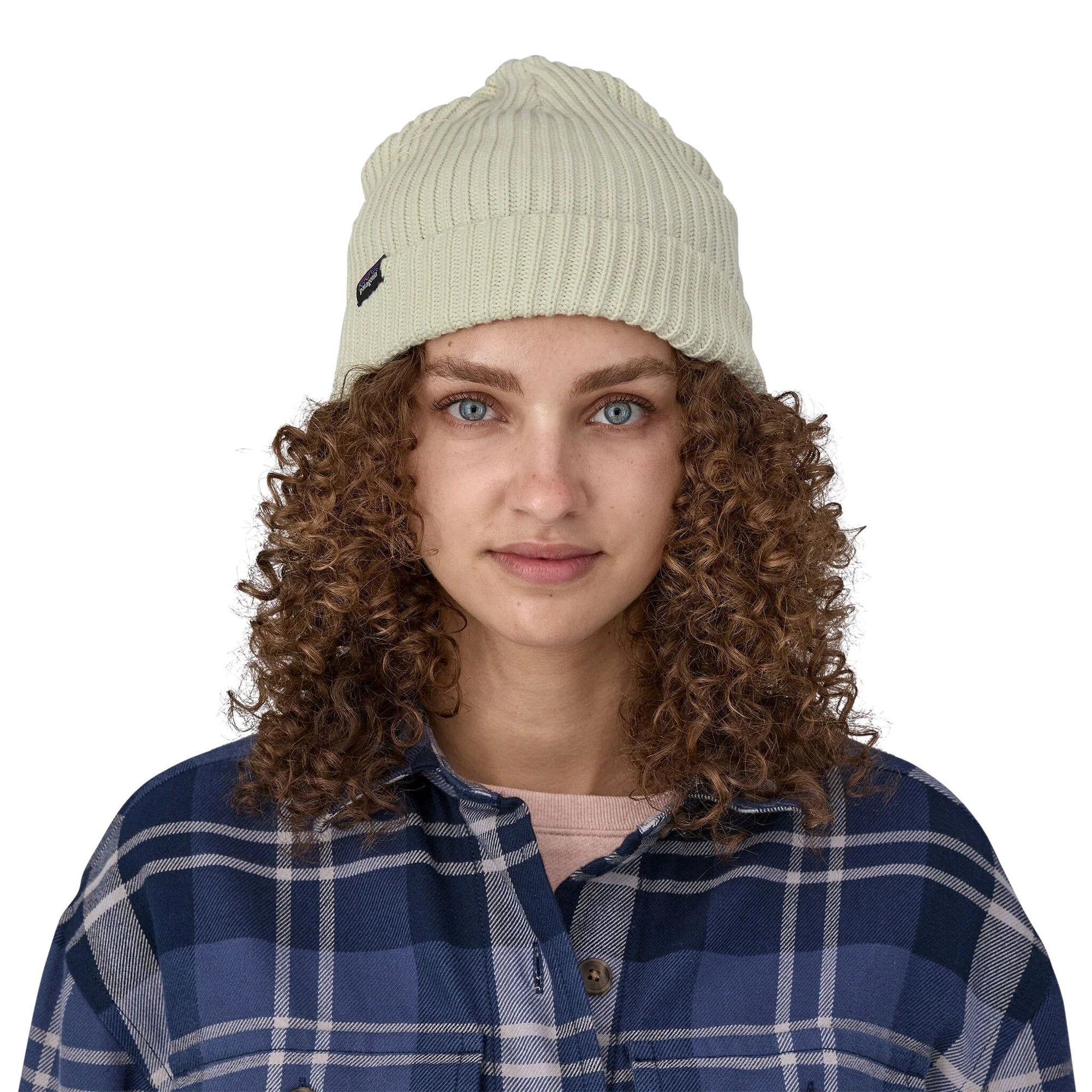 Patagonia Fishermans Rolled Beanie - Birch White