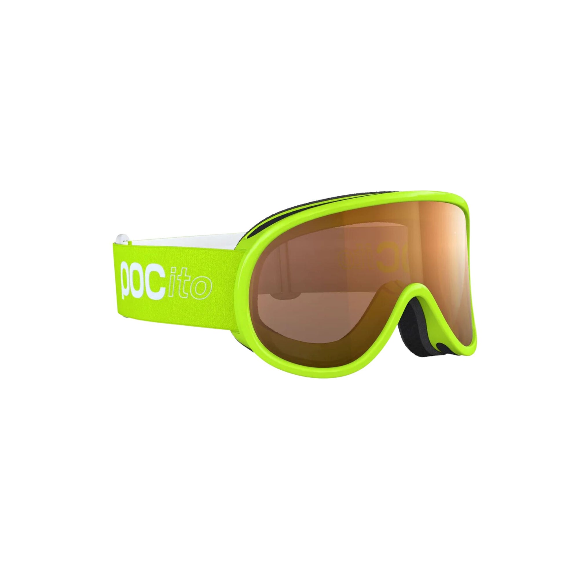 POC Pocito Retina Fluorescent Yellow / Green Kids Goggle - Orange No Mirror Goggles POC 