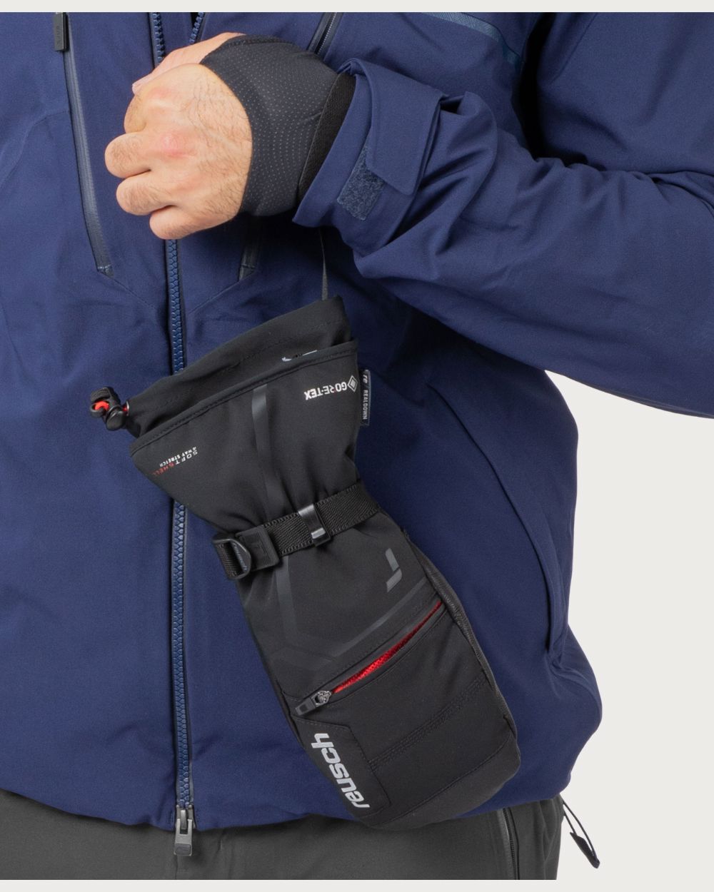 Reusch Down Spirit GORE-TEX Mitten - Black/Silver Mittens Reusch 