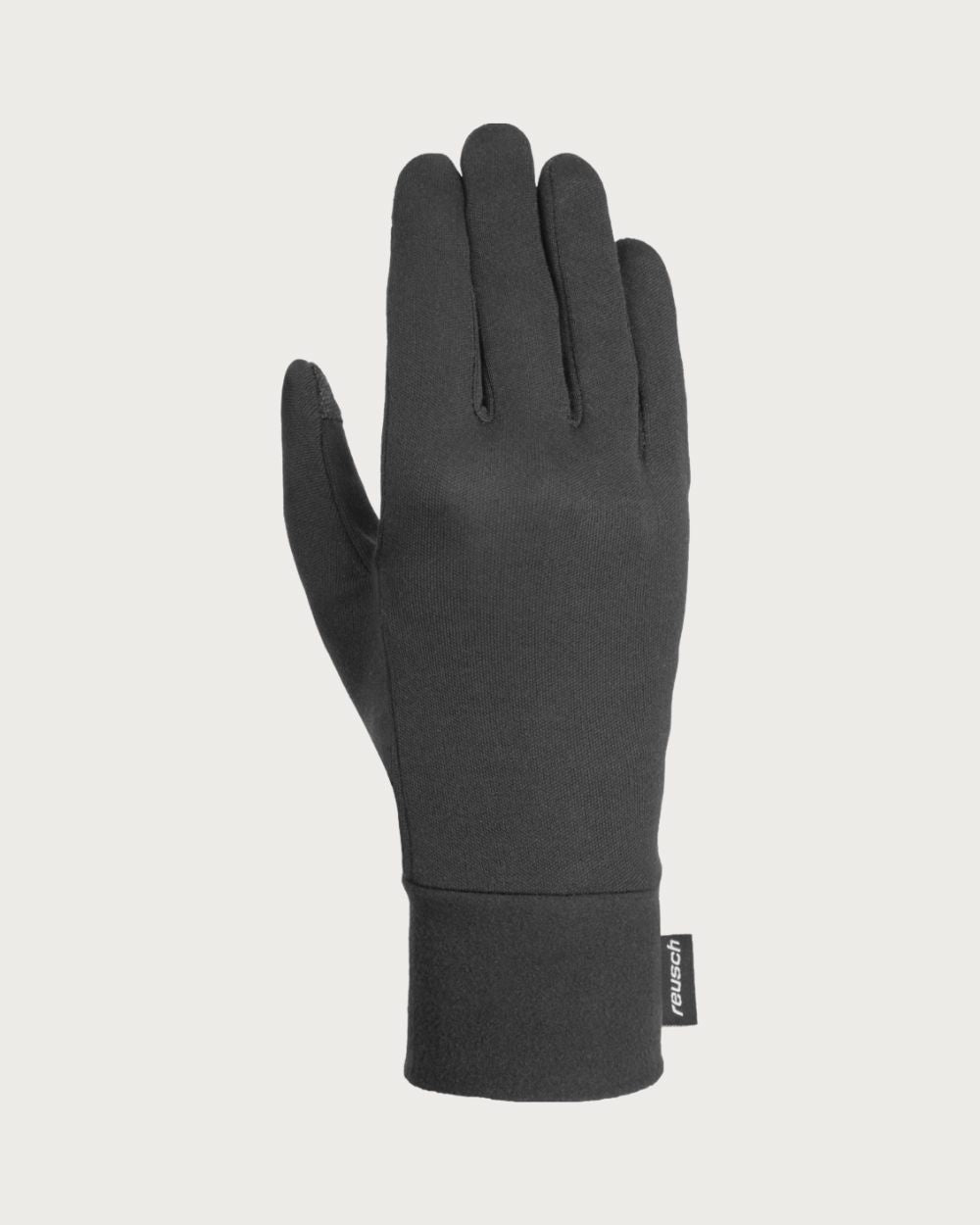 Reusch Silk Glove Liner Touchtec - Black Gloves Reusch 