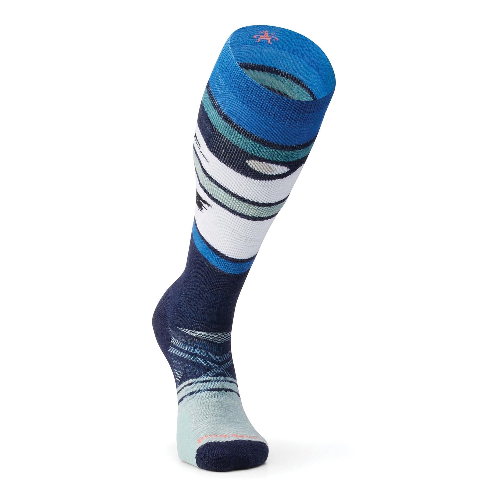 Smartwool Ski Full Cushion Socks Midnight Pattern - Deep Navy Socks Smartwool 