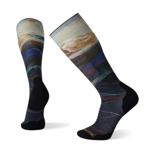 Smartwool Ski Targeted Cushion Socks - Deep Navy Print Socks Smartwool 