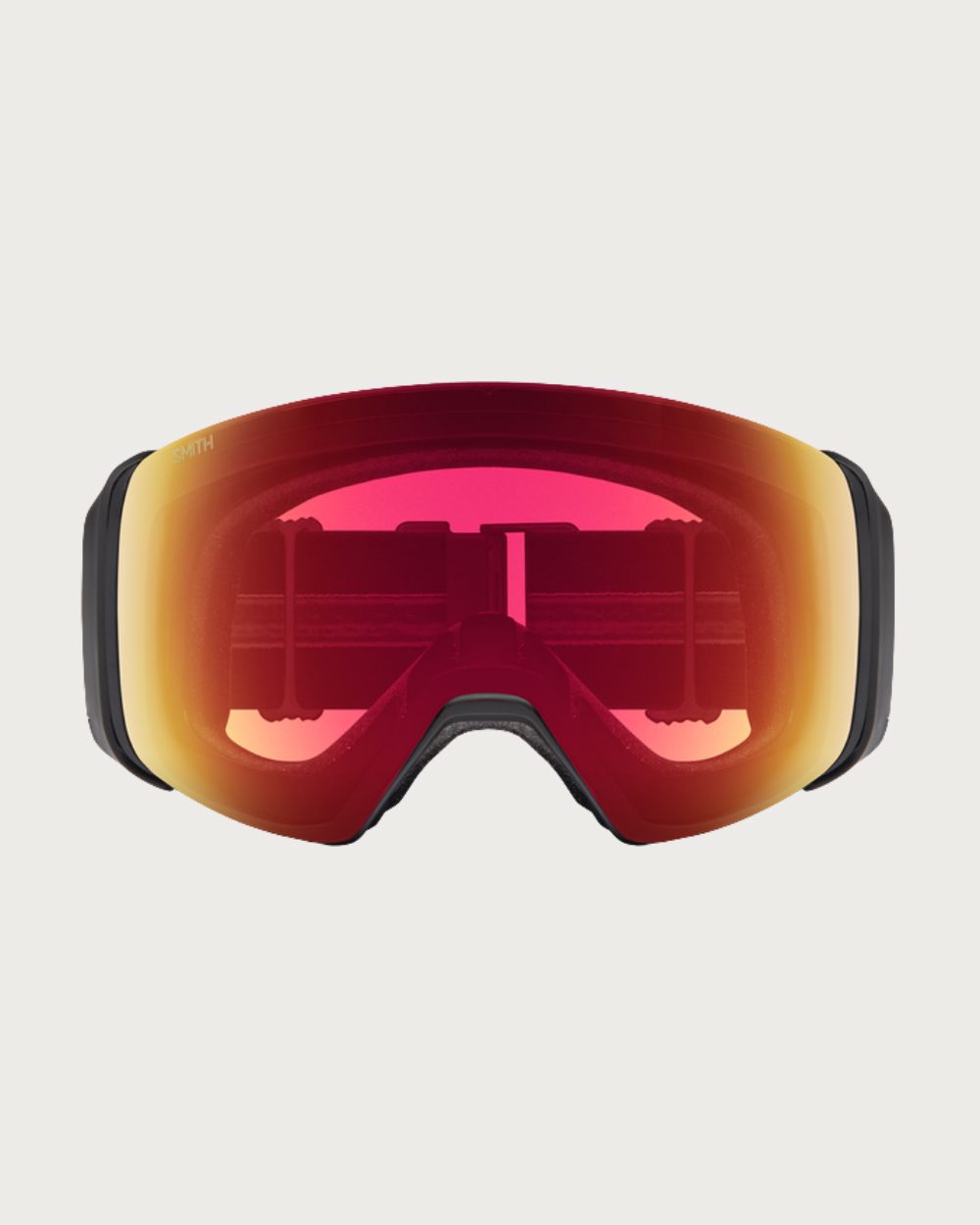 Smith 4D MAG Goggles (Medium Asian Fit) - Black Chromapop Photochromic Red Mirror Goggles Smith 