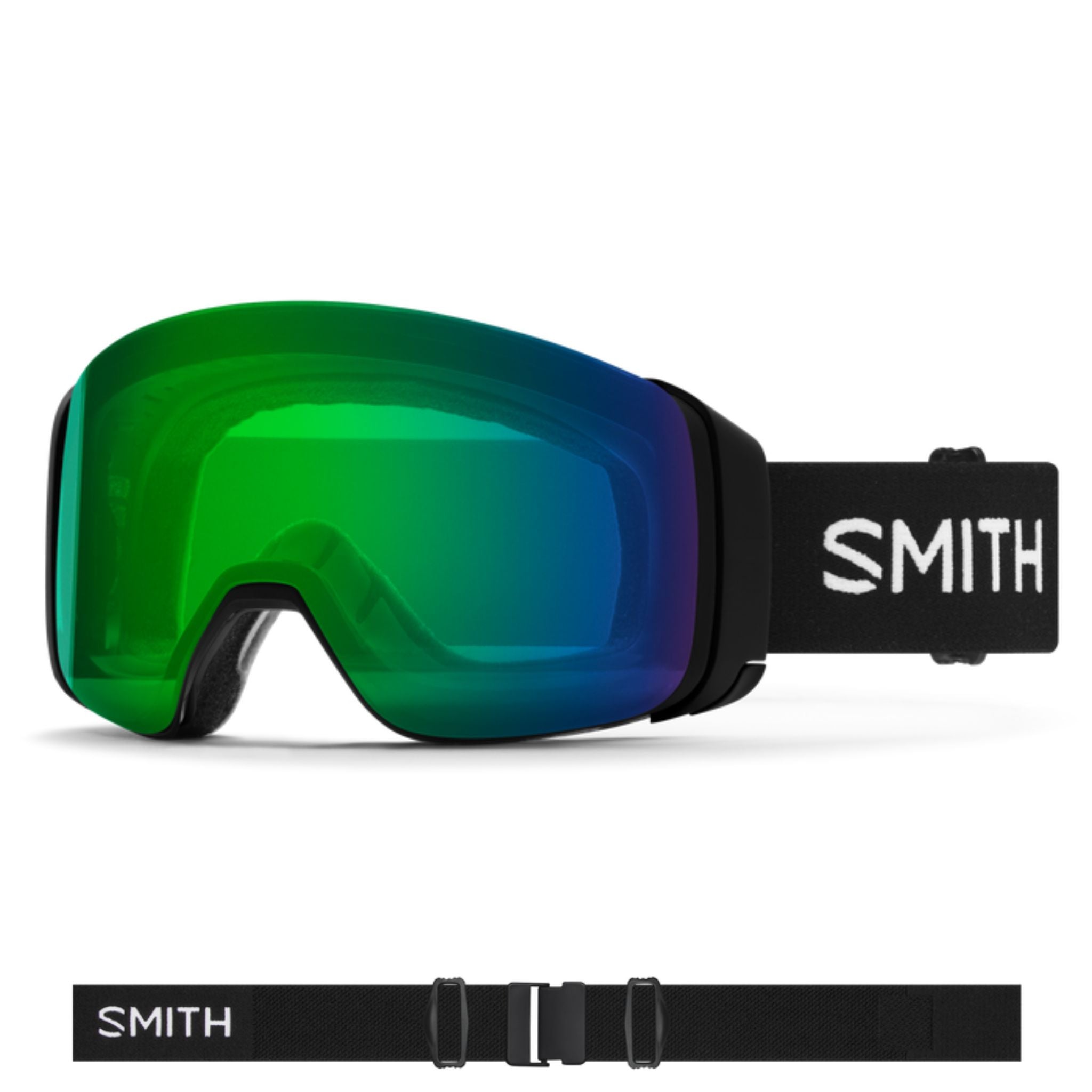 Smith 4D MAG Goggles (Medium Fit) - Black Chromapop Everyday Green Mirror Goggles Smith 