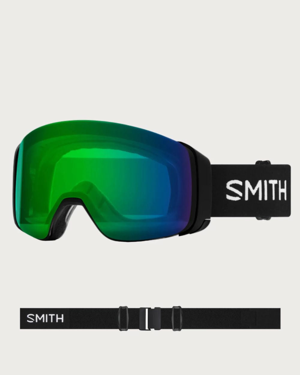 Smith 4D MAG Goggles (Medium Fit) - Black Chromapop Everyday Green Mirror Goggles Smith 