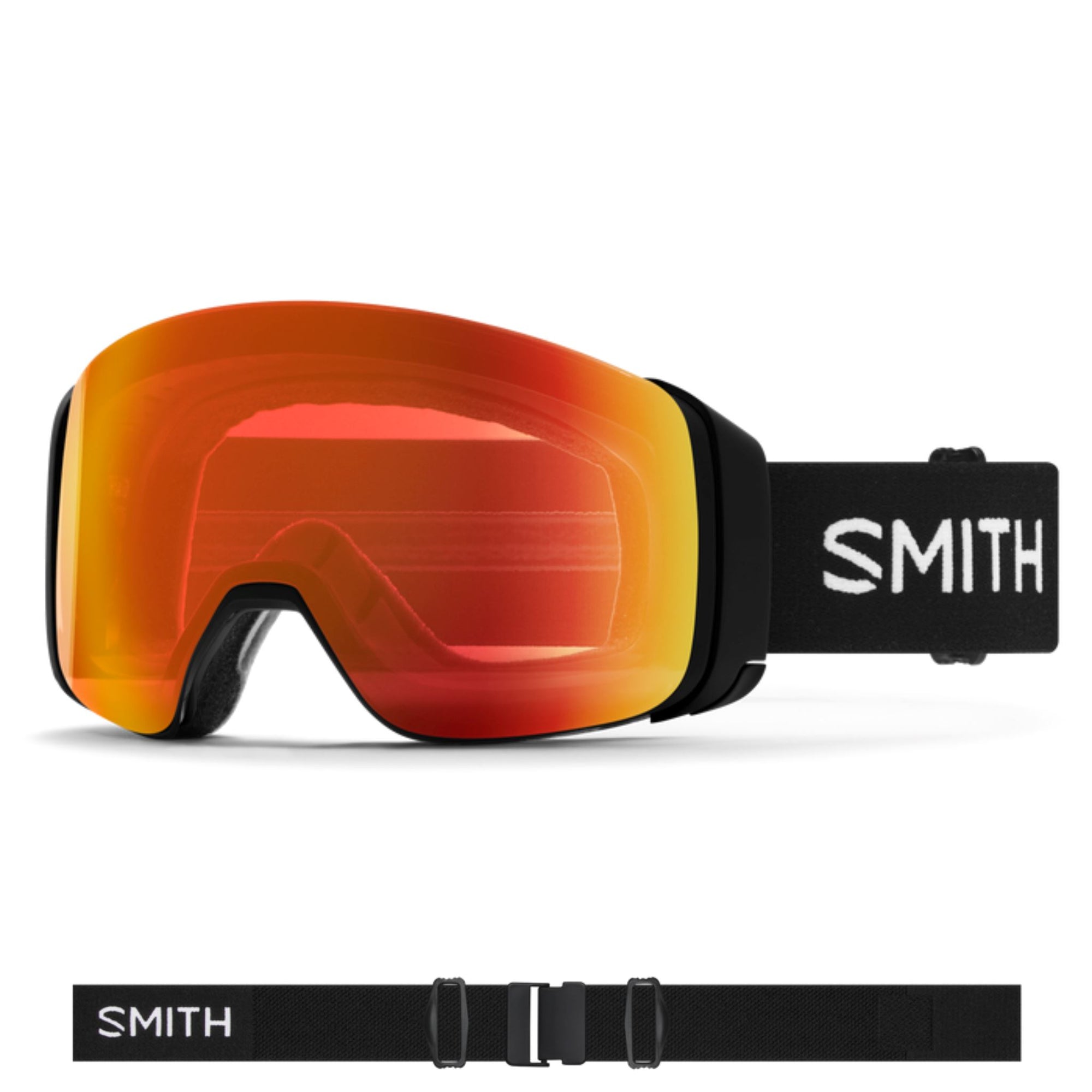 Smith 4D MAG Goggles (Medium Fit) - Black ChromaPop Everyday Red Mirror Goggles Smith 