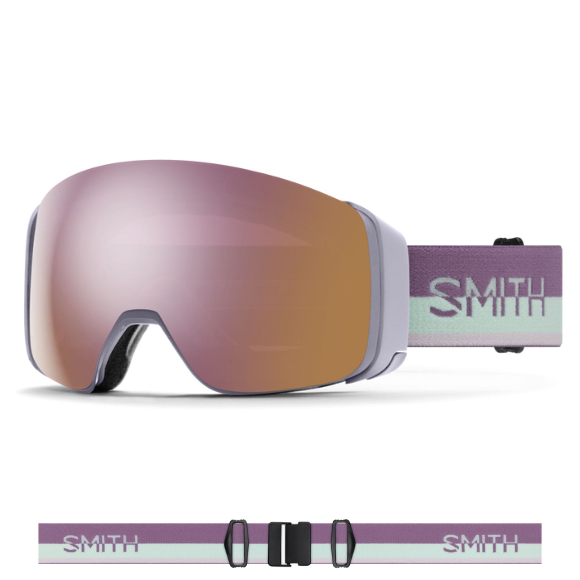 Smith 4D MAG Goggles (Medium Fit) - Lunar Fog ChromaPop Rose Gold Goggles Smith 