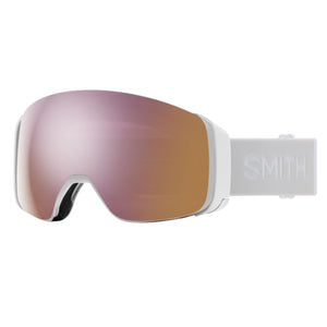 Smith 4D MAG Goggles (Medium Fit) - White Vapor ChromaPop Rose Gold Mirror Goggles Smith 