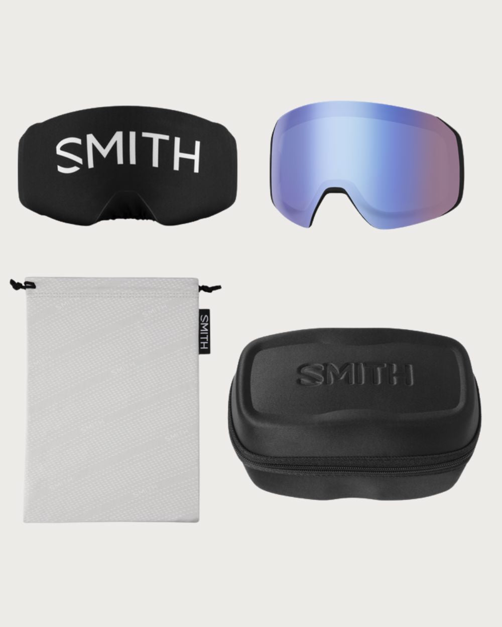 Smith 4D MAG S Goggles (Small Fit) - Black Marble Chromapop Sun Black Goggles Smith 