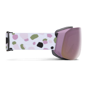 Smith 4D MAG S Goggles (Small Fit) - Proper Pink Paint Brush ChromaPop Everyday Rose Gold Mirror Goggles Smith 