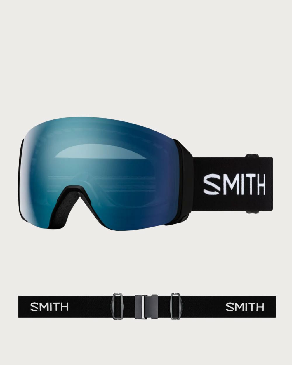 Smith 4D MAG XL Goggles (Large Fit) - Black ChromaPop Everyday Blue Mirror Goggles Smith 