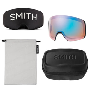 Smith 4D MAG XL Goggles (Large Fit) - Black ChromaPop Photochromic Red Mirror Goggles Smith 