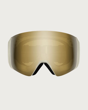 Smith 4D MAG XL Goggles (Large Fit) - Chalk ChromaPop Sun Black Gold Mirror Goggles Smith 