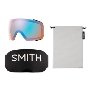 Smith I/O MAG Goggles (Medium Fit) - Black ChromaPop Every Day Blue Mirror Goggles Smith 