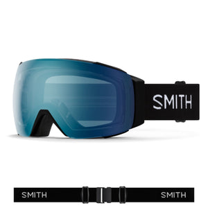 Smith I/O MAG Goggles (Medium Fit) - Black ChromaPop Every Day Blue Mirror Goggles Smith 