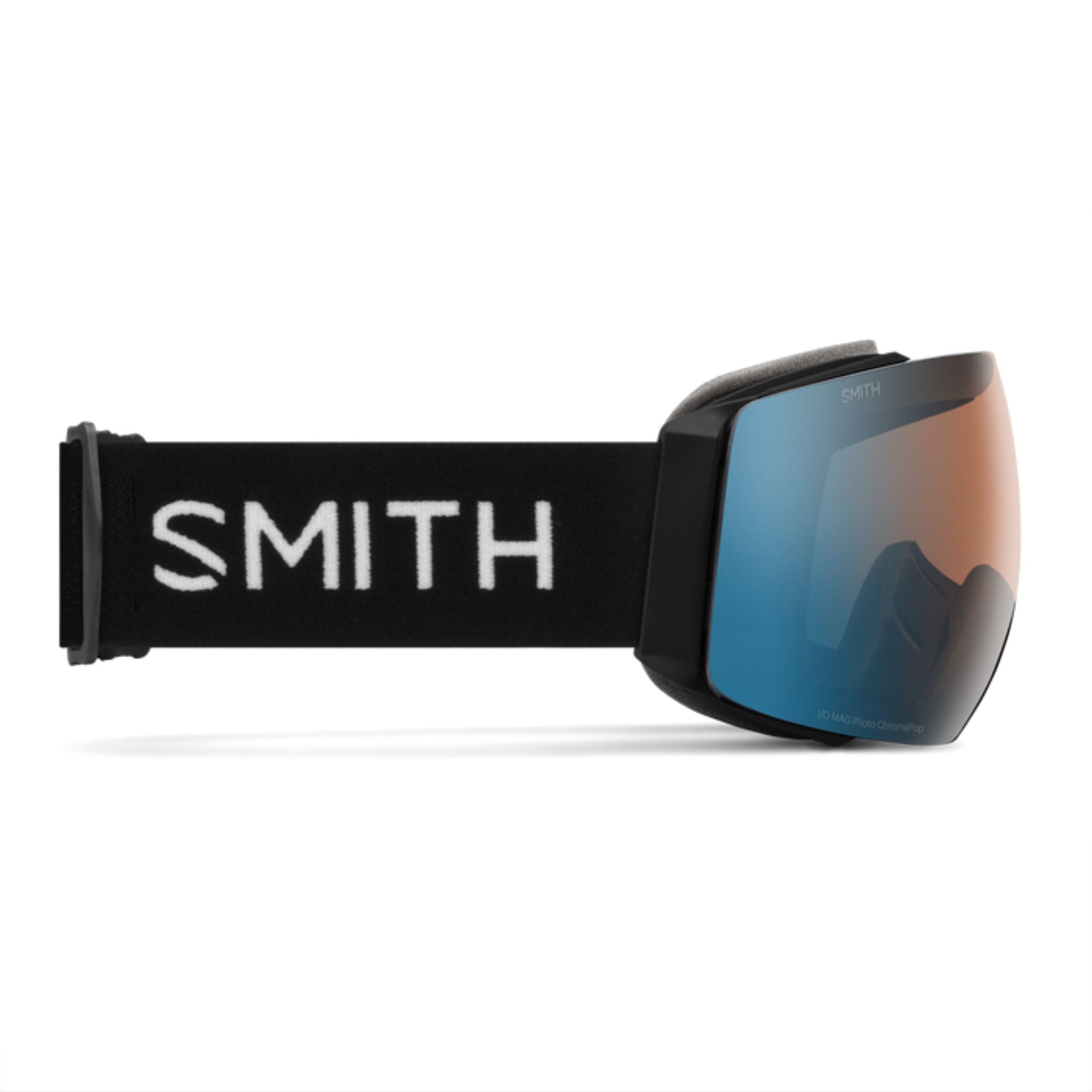 Smith I/O MAG Goggles (Medium Fit) - Black ChromaPop Pro Photochromic Blue Mirror Goggles Smith 