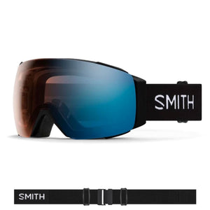 Smith I/O MAG Goggles (Medium Fit) - Black ChromaPop Pro Photochromic Blue Mirror Goggles Smith 