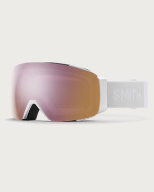 Smith I/O MAG Goggles (Medium Fit) - White Vapour ChromaPop Everyday Rose Gold Mirror Goggles Smith 