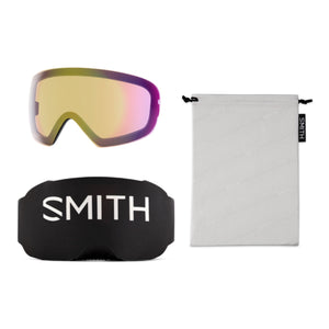 Smith I/O MAG S Goggles (Small Fit) - Black ChromaPop Pro Photochromic Red Mirror Goggles Smith 