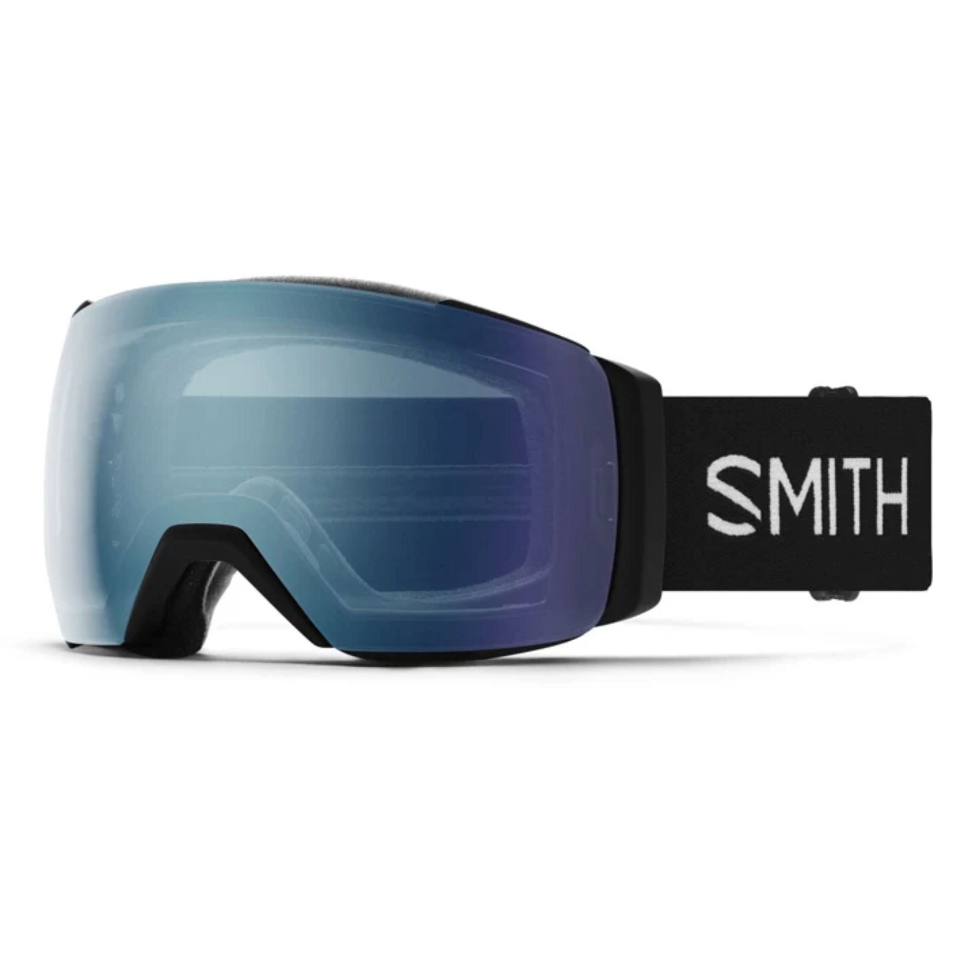 Smith I/O MAG XL Goggles (Large Fit) - Black ChromaPop Every Day Blue Mirror Goggles Smith 