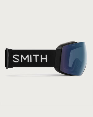 Smith I/O MAG XL Goggles (Large Fit) - Black ChromaPop Every Day Blue Mirror Goggles Smith 