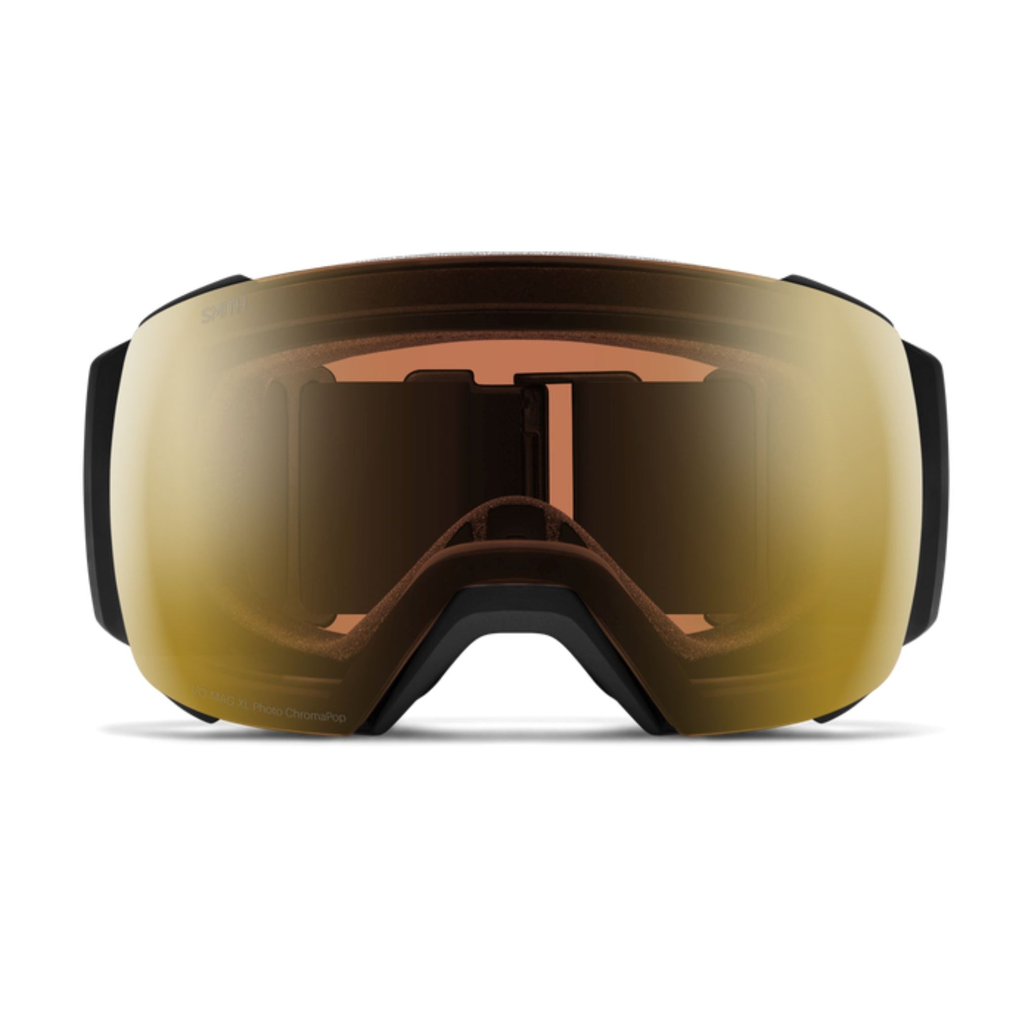 Smith I/O MAG XL Goggles (Large Fit) - Black ChromaPop Pro Photochromic Gold Mirror Goggles Smith 