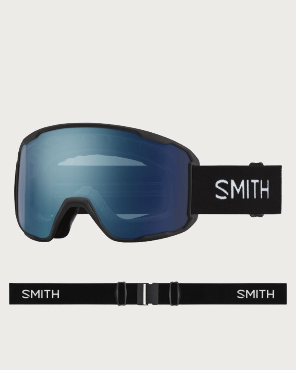 Smith Preview Goggle - Black Chromapop Everyday Blue Mirror Goggles Smith 