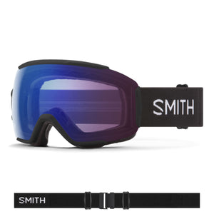 Smith Sequence OTG (Over the Glasses) Goggles (Medium Fit) -Black ChromaPop Photochromic Rose Flash Goggles Smith 