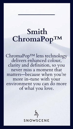 Smith Skyline XL Goggles (Large Fit) - Black ChromaPop Photochromic Red Mirror Goggles Smith 