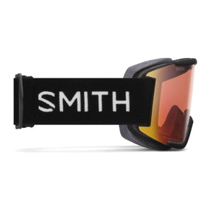 Smith Squad Goggles (Medium Fit) - Black ChromaPop Pro Photochromic Red Mirror Goggles Smith 