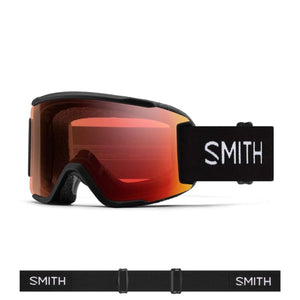 Smith Squad Goggles (Small Asian Fit) - Black ChromaPop Pro Photochromic Red Mirror Goggles Smith 