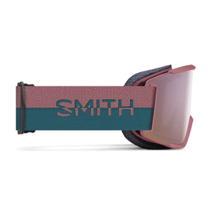 Smith Squad Goggles (Small Asian Fit) - Chalk Rose Split ChromaPop Everyday Rose Gold Mirror Goggles Smith 