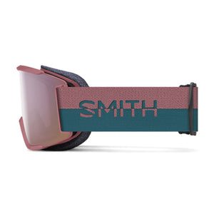 Smith Squad Goggles (Small Asian Fit) - Chalk Rose Split ChromaPop Everyday Rose Gold Mirror Goggles Smith 