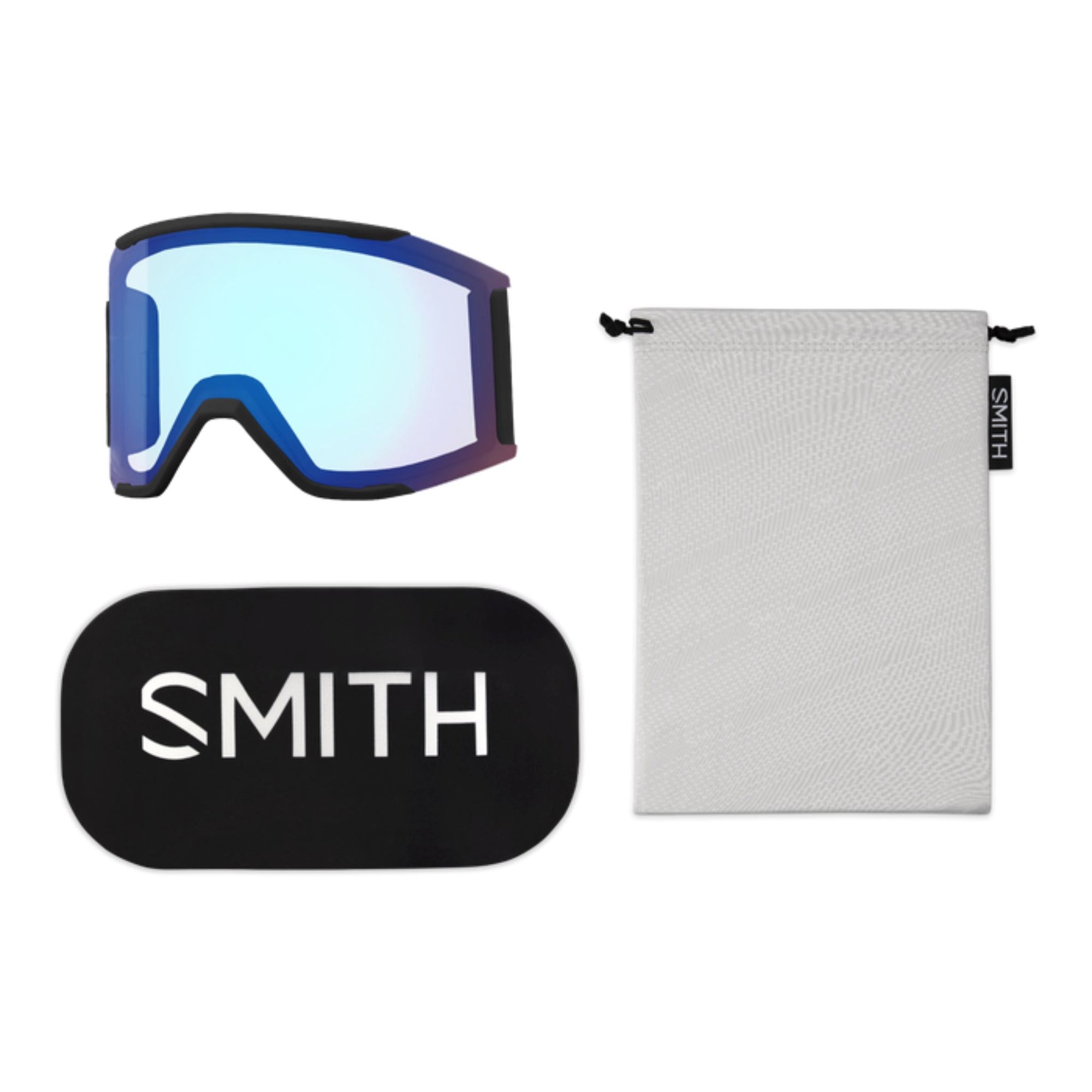 Smith Squad MAG Goggles (Medium Asian Fit) - Chalk Rose ChromaPop Everyday Rose Gold Mirror Goggles Smith 