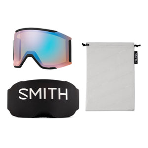 Smith Squad MAG Goggles (Medium Fit) - Black ChromaPop Rose Gold Mirror Goggles Smith 