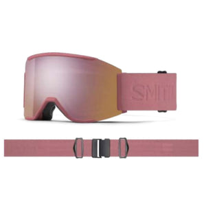 Smith Squad MAG Goggles (Medium Fit) - Chalk Rose ChromaPop Everyday Rose Gold Mirror Goggles Smith 