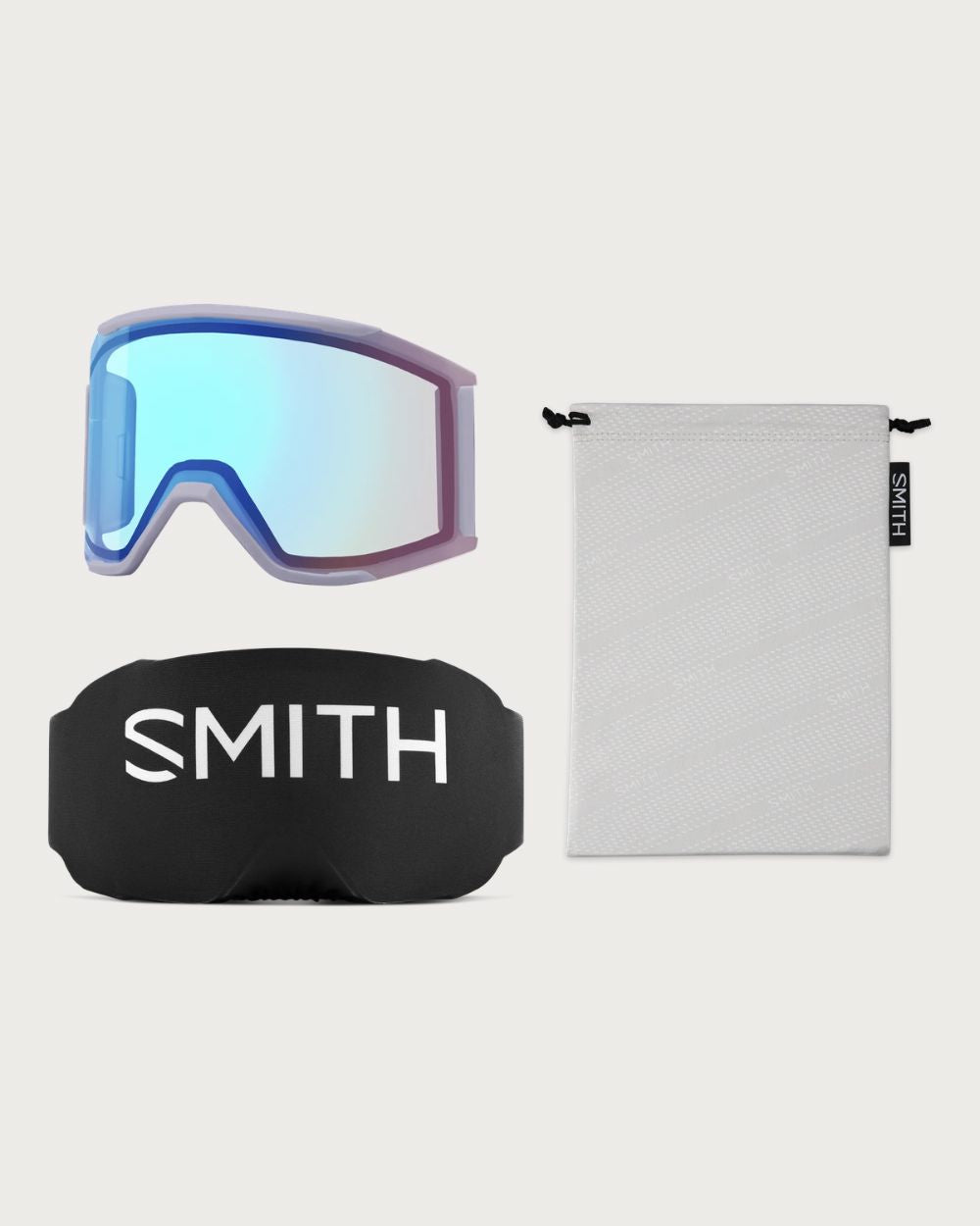 Smith Squad MAG Goggles (Medium Fit) - Lunar Fog Chromapop Everyday Rose Gold Mirror Goggles Smith 