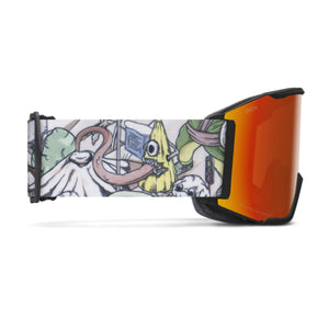 Smith Squad MAG Goggles (Medium Fit) - Oyuki X SMith ChromaPop Everyday Red Mirror Goggles Smith 