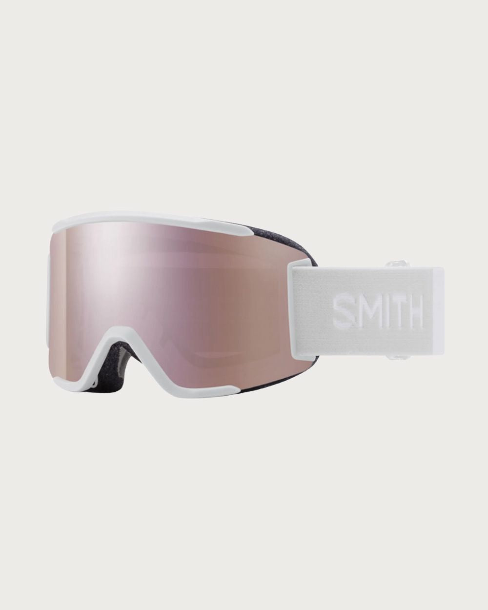 Smith Squad S Goggle (Small Fit) - White Vapour Rose Gold Mirror Goggles Smith 