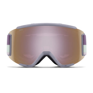 Smith Squad S Goggles (Small Fit) - Lunar Fog Split ChromaPop Everyday Rose Gold Mirror Goggles Smith 