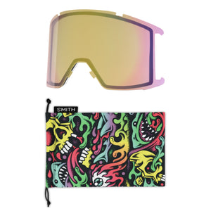 Smith Squad XL (Large Fit) - Artist Series Tall Boy ChromaPop Everyday Red Mirror Goggles Smith 