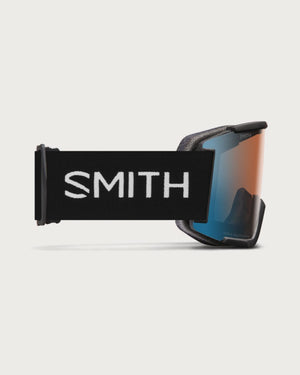 Smith Squad XL (Large Fit) Goggles - Black ChromaPop Pro Photochromic Blue Mirror Goggles Smith 