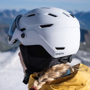 Smith Survey MIPS Helmet - Matte White / ChromaPop Photochromic Rose Flash Helmets Smith 