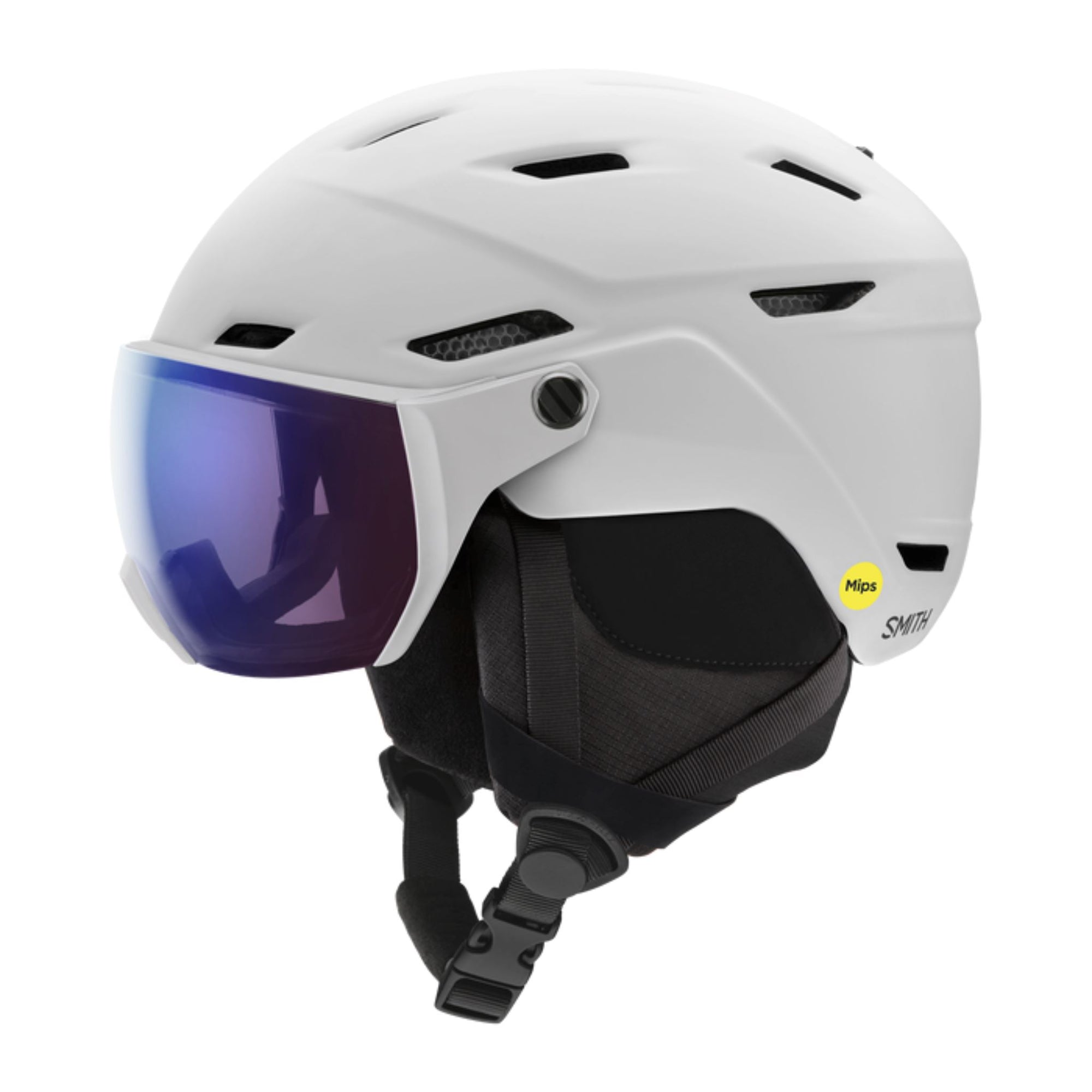 Smith Survey MIPS Helmet - Matte White / ChromaPop Photochromic Rose Flash Helmets Smith S - (51-55CM) 