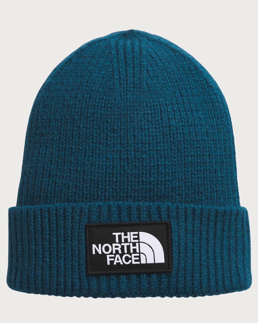 The North Face Logo Box Cuff Beanie - Midnight Petrol Beanies The North Face OSFM 