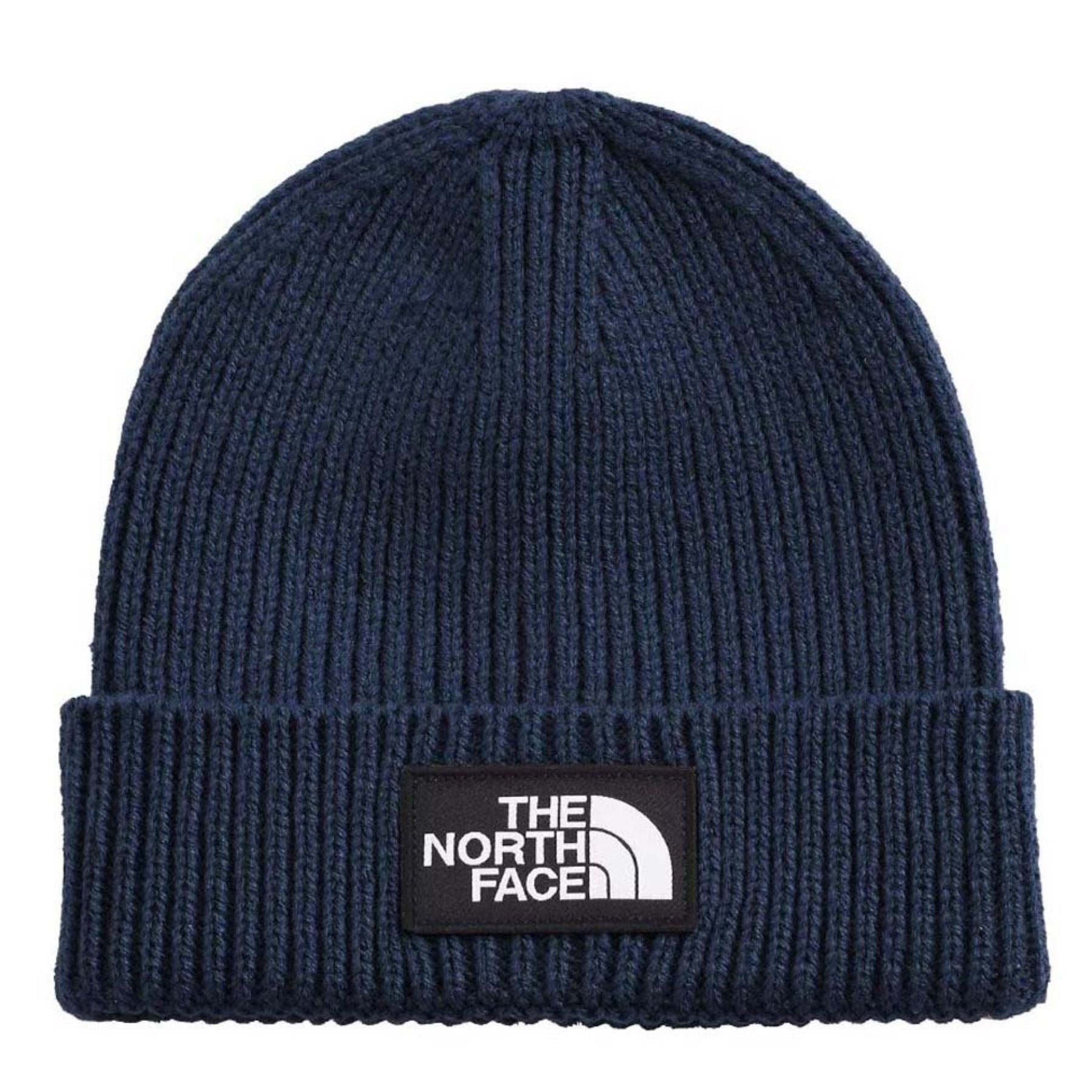 The North Face Logo Box Cuff Beanie (Small) - Summit Navy Beanies The North Face 