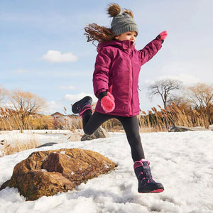 Toddler Kamik Stance Waterproof Boots - Navy Magenta Footwear Kamik 