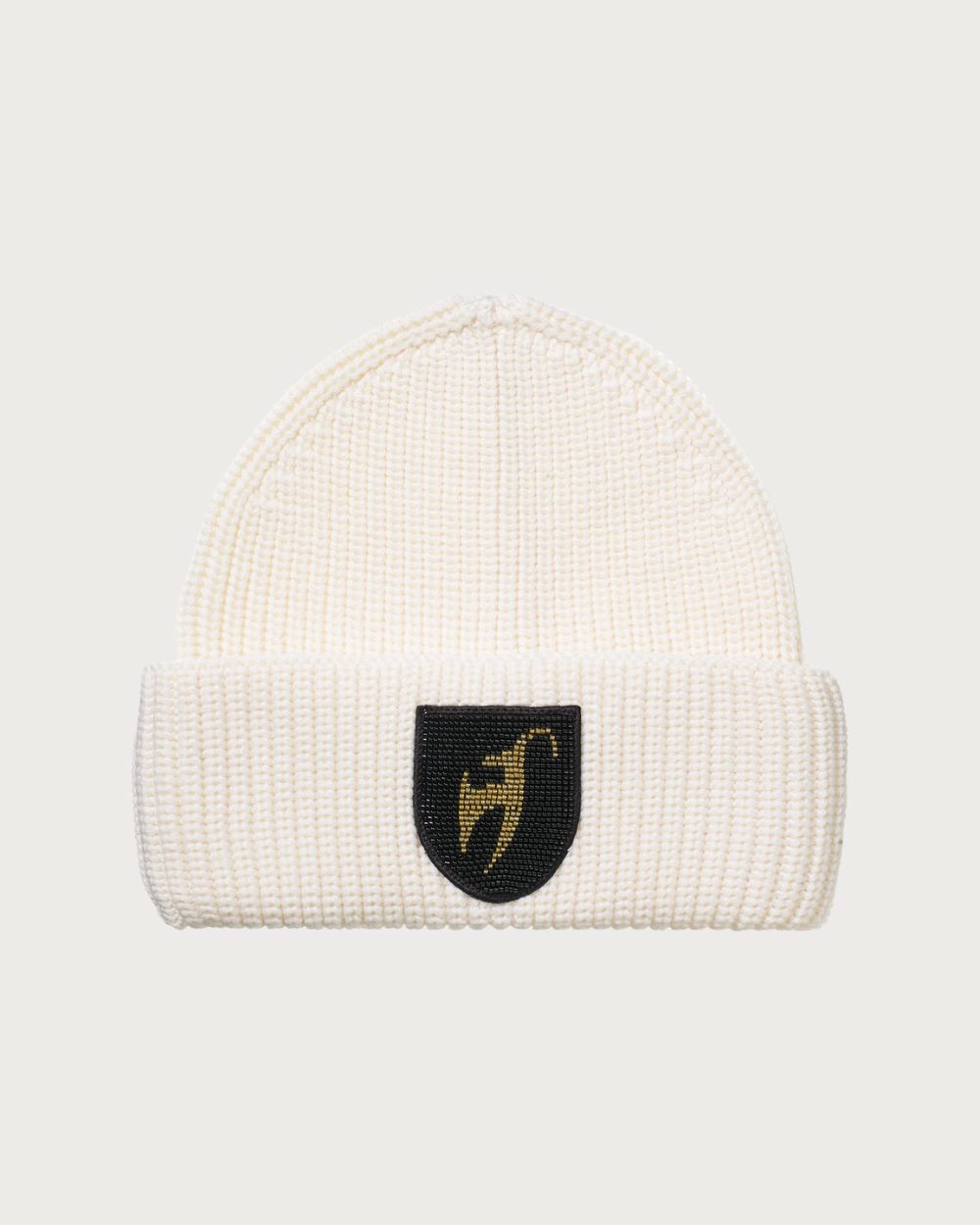 Toni Sailer Gwendolin Gold Pearl Beanie - Bright White Beanie Toni Sailer One Size 